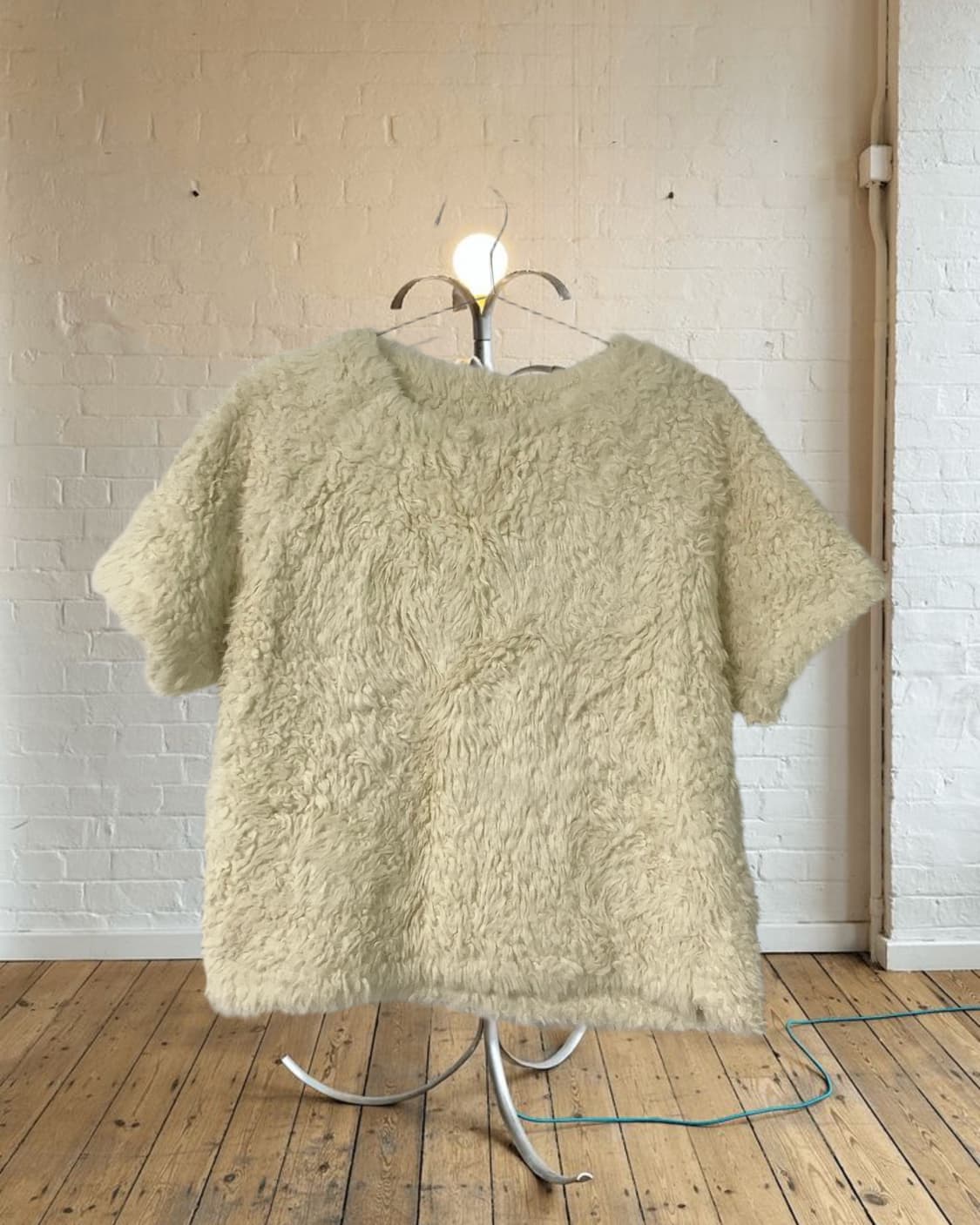 vintage ivory half fur top 상품이미지5