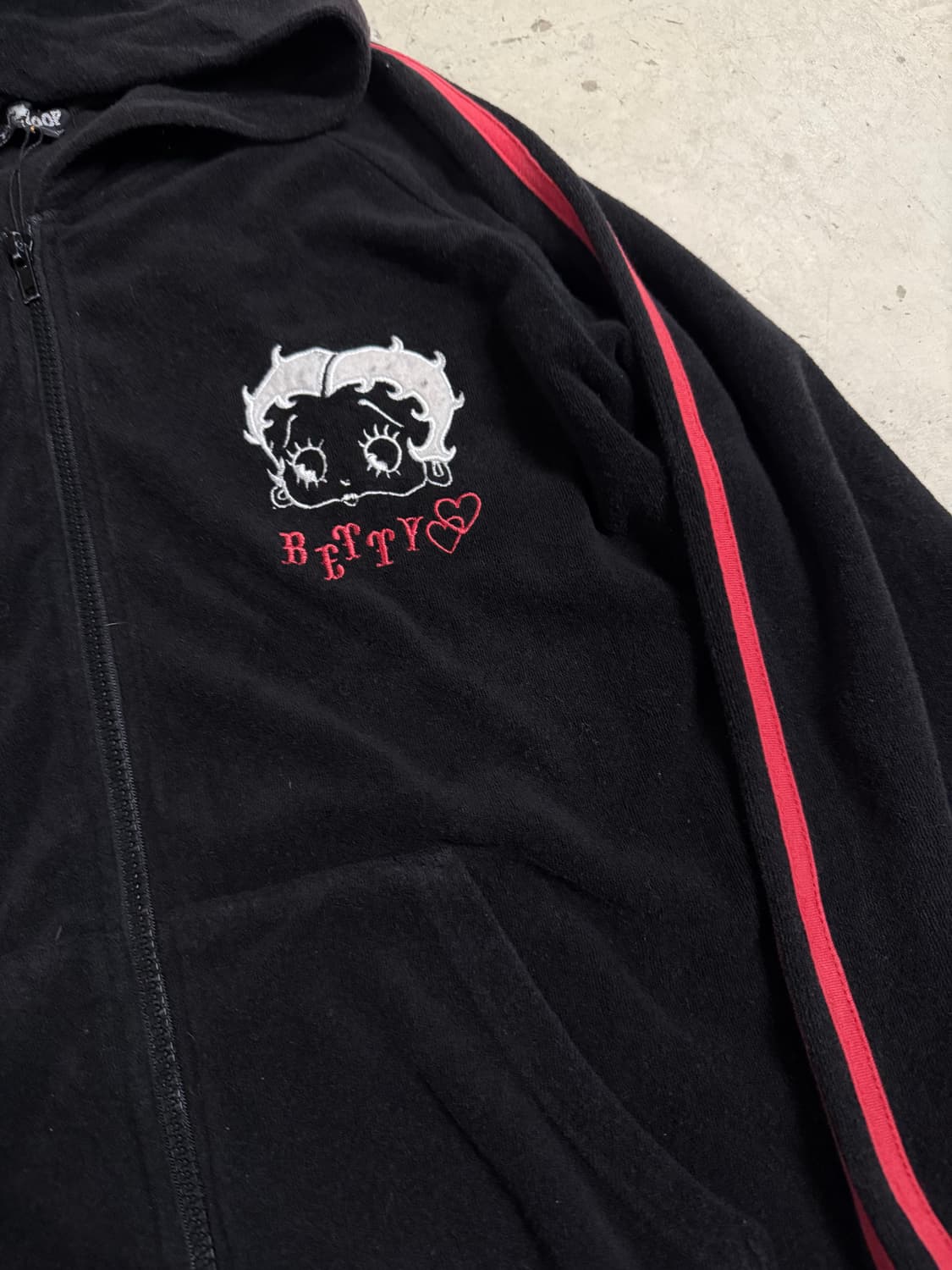 Betty Boop side line detail hood zip-up 상품이미지7