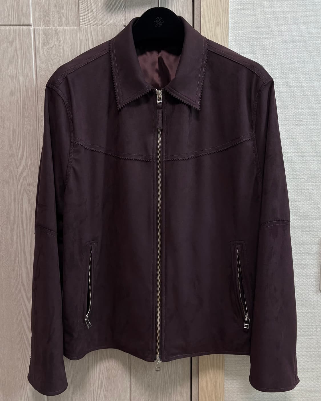 [M]유스 폭스 스웨이드 자켓 퍼플 상품이미지5