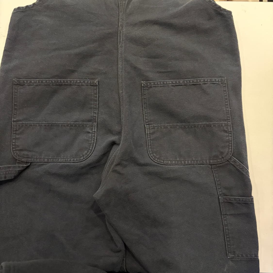 [34x32] 칼하트 WIP 블랙 오버롤 멜빵 C333 상품이미지4