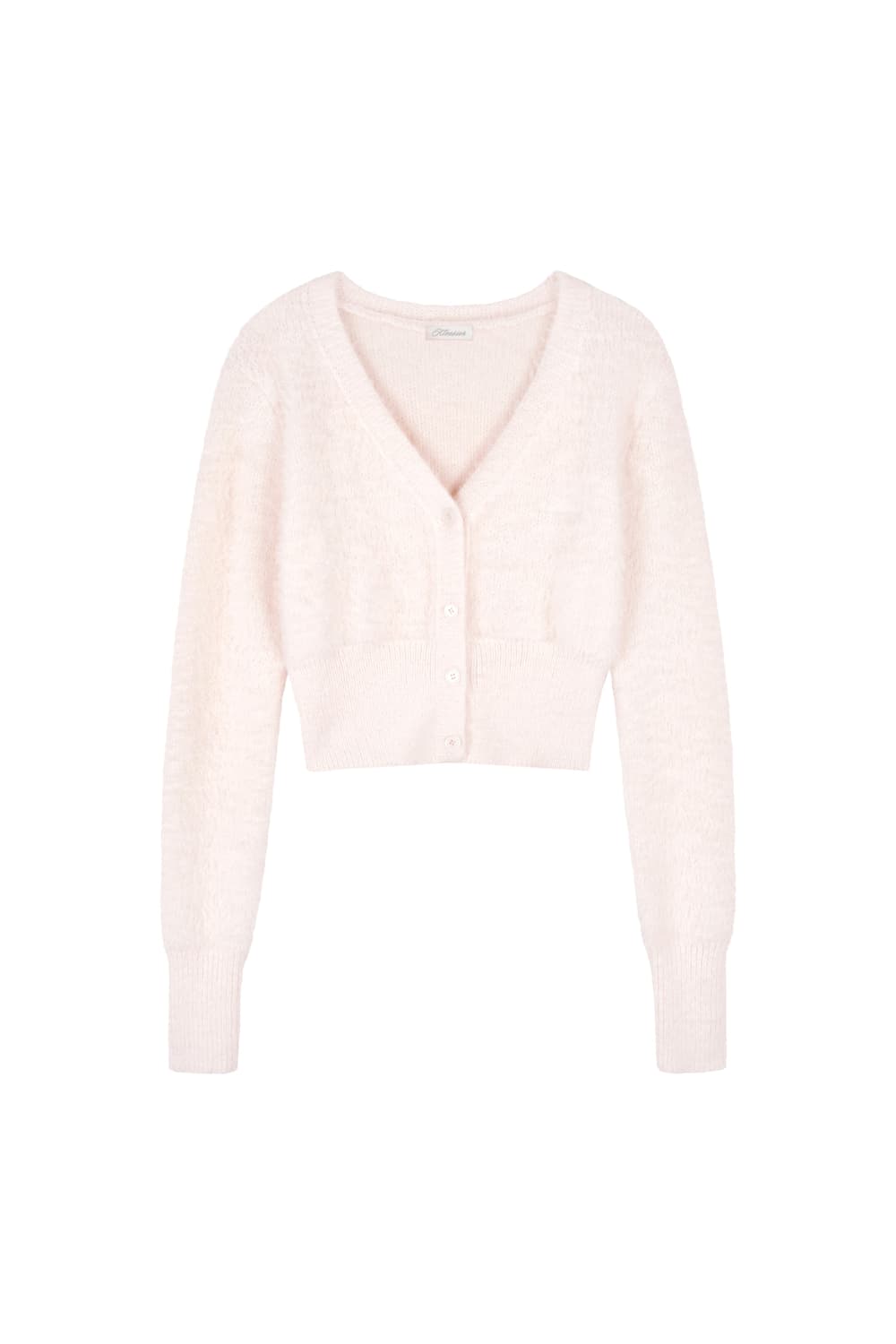 클리시어 Cotton candy V-neck cardigan, Pink 상품이미지2