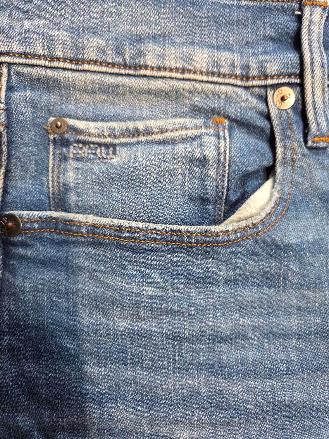 G-STAR RAW 청바지 블루 워싱 데님 팬츠(W32/L30) 상품이미지3