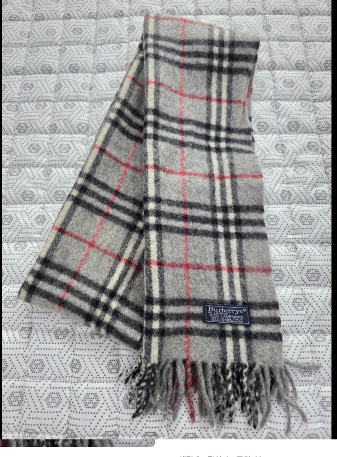 버버리 그레이 램스울 머플러 상품이미지3