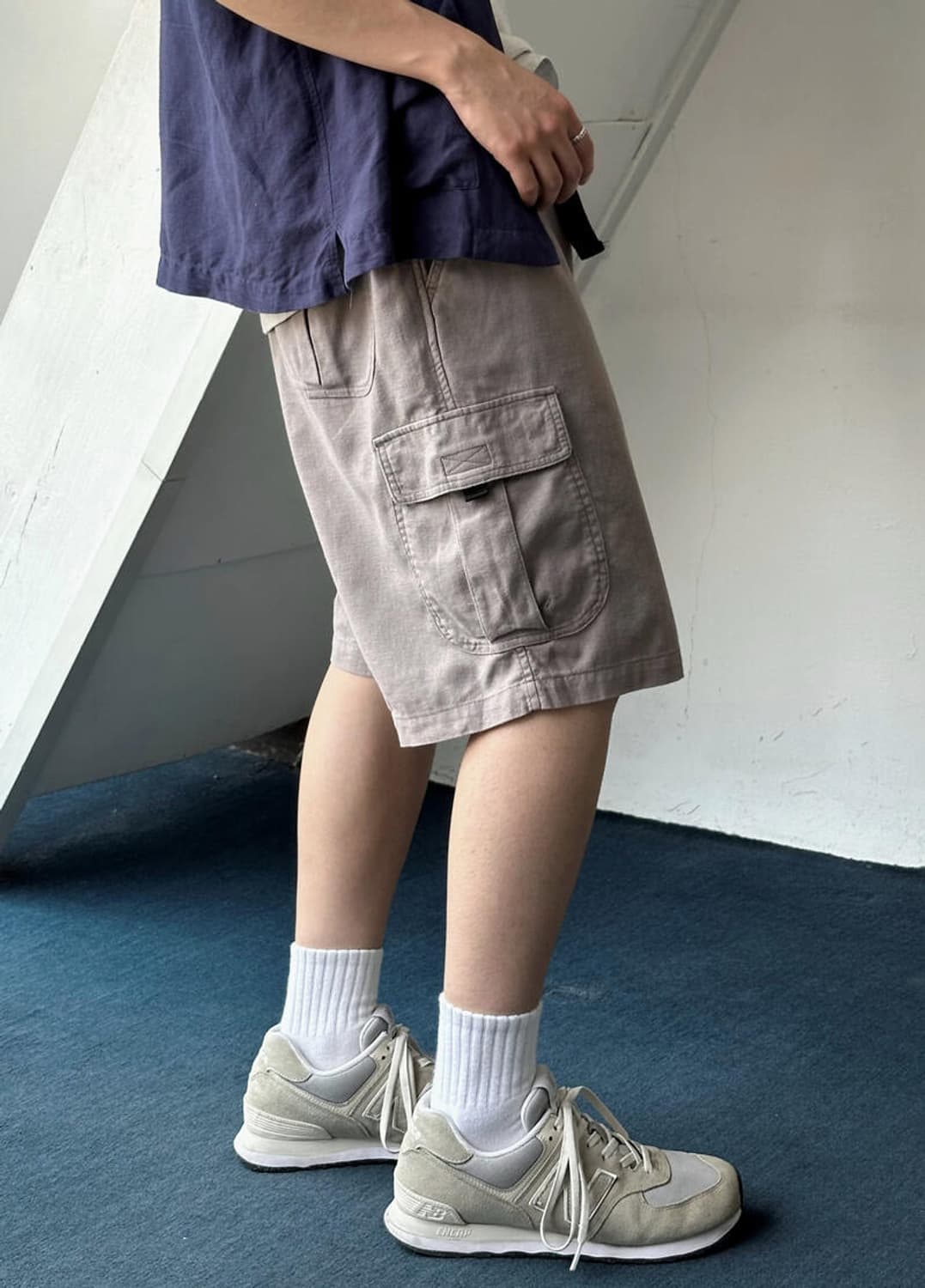 Cotton linen Utility cargo shorts 상품이미지9