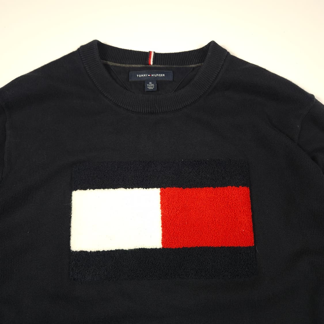 타미힐피거 빅로고 네이비 니트 상품이미지2