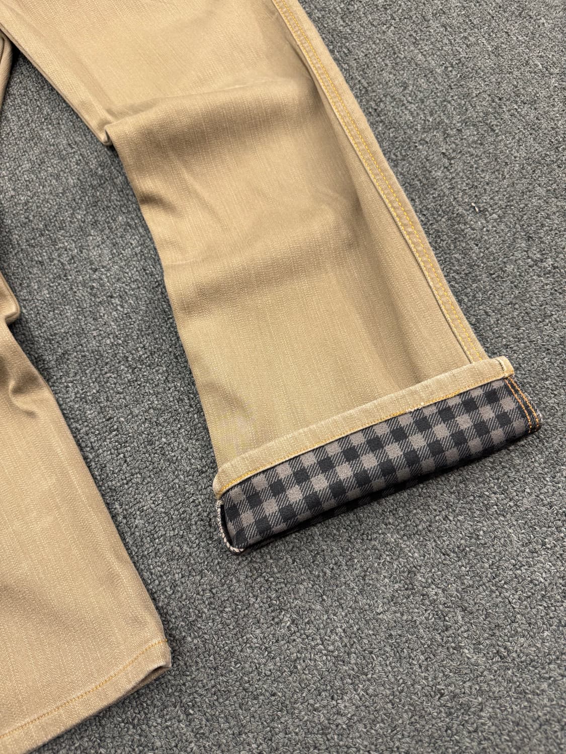 30)에드윈 빈티지 웨스턴 콘쵸 버튼 베이지 데님팬츠 상품이미지3