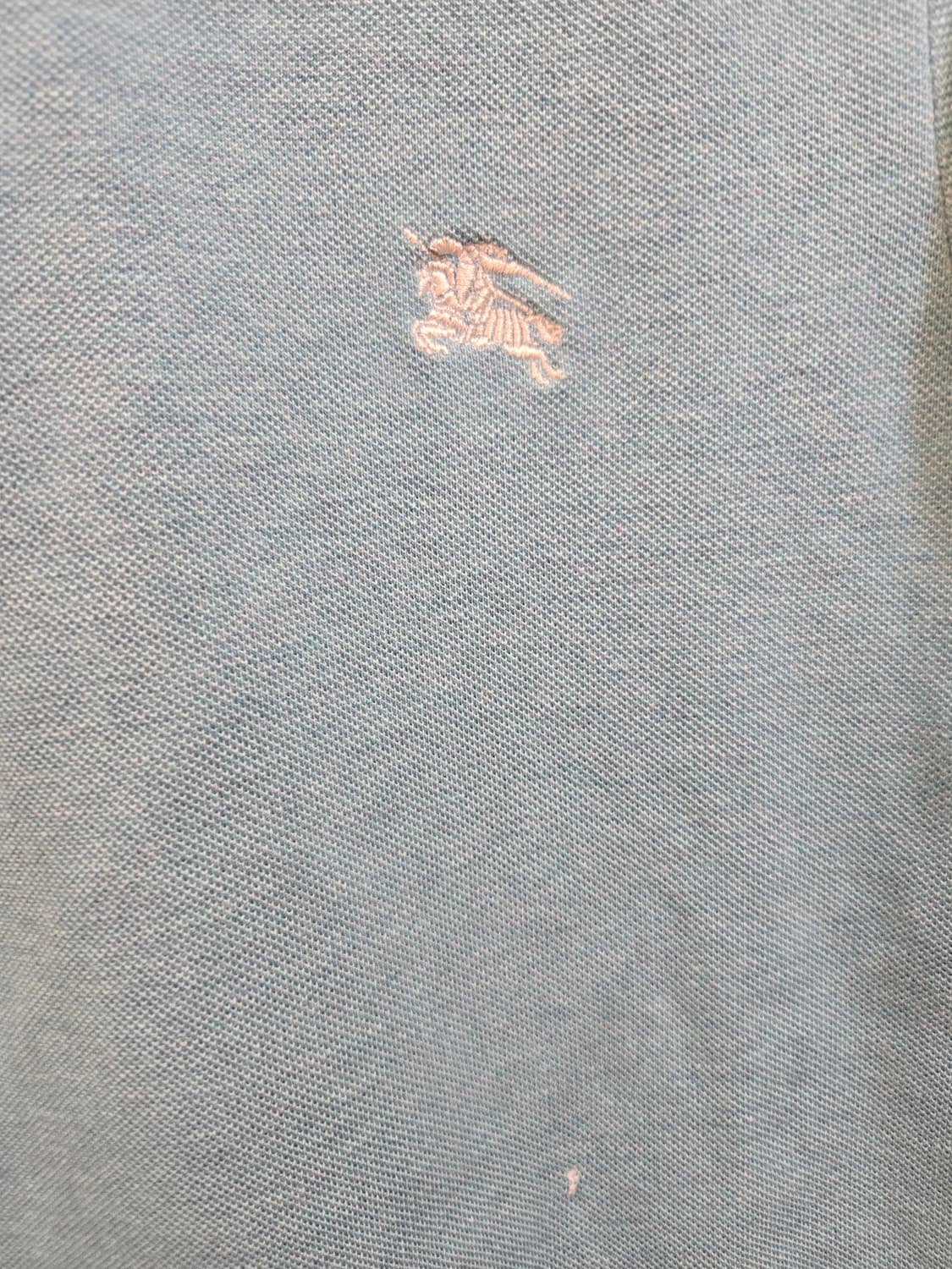 버버리 반팔(정품) 폴로 티셔츠 민트 블루 M 상품이미지3