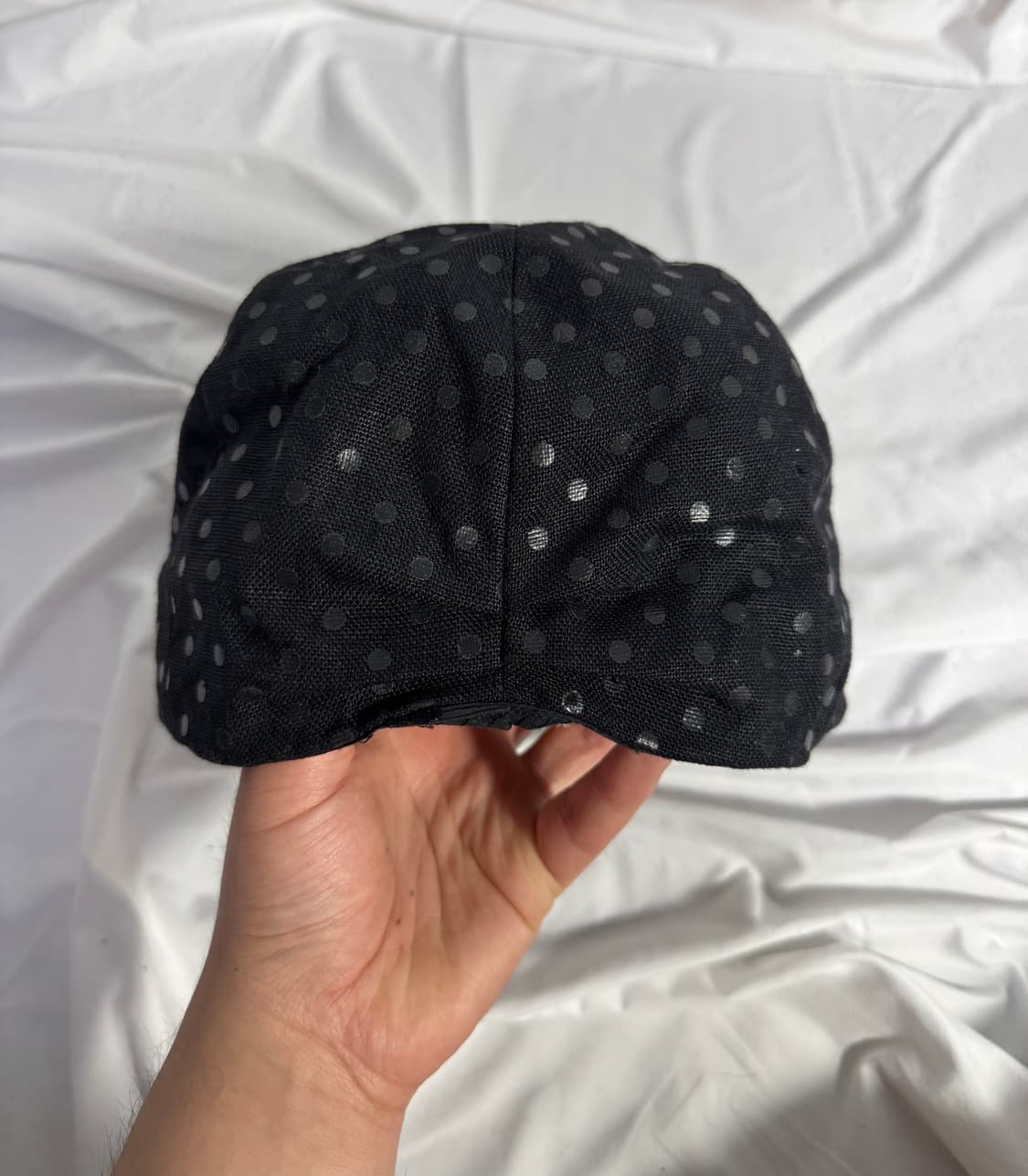 Ca4la 도트 패턴 린넨 캐스캣 상품이미지4