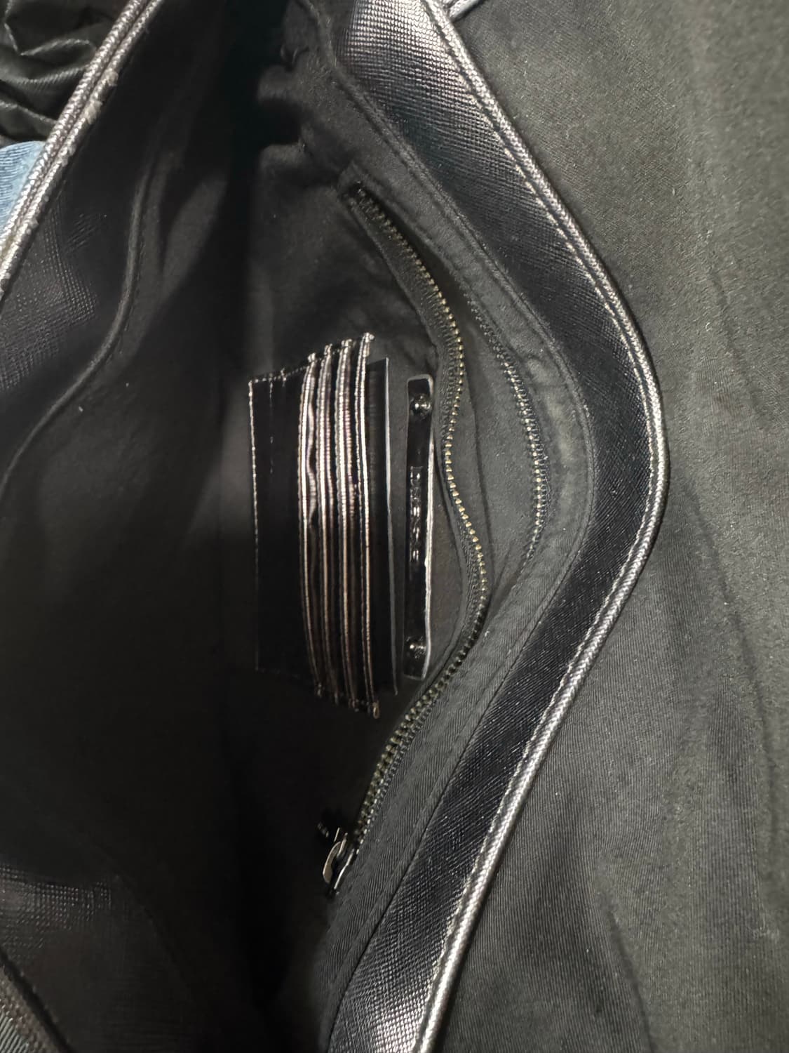 디젤 실버 메탈릭 레더 스타 아플리케 체인 숄더백 상품이미지4