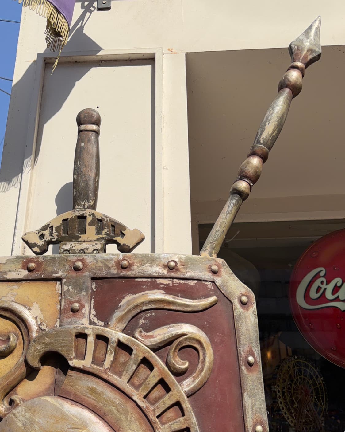 빈티지 소품 방패 벽 조형물 상품이미지4