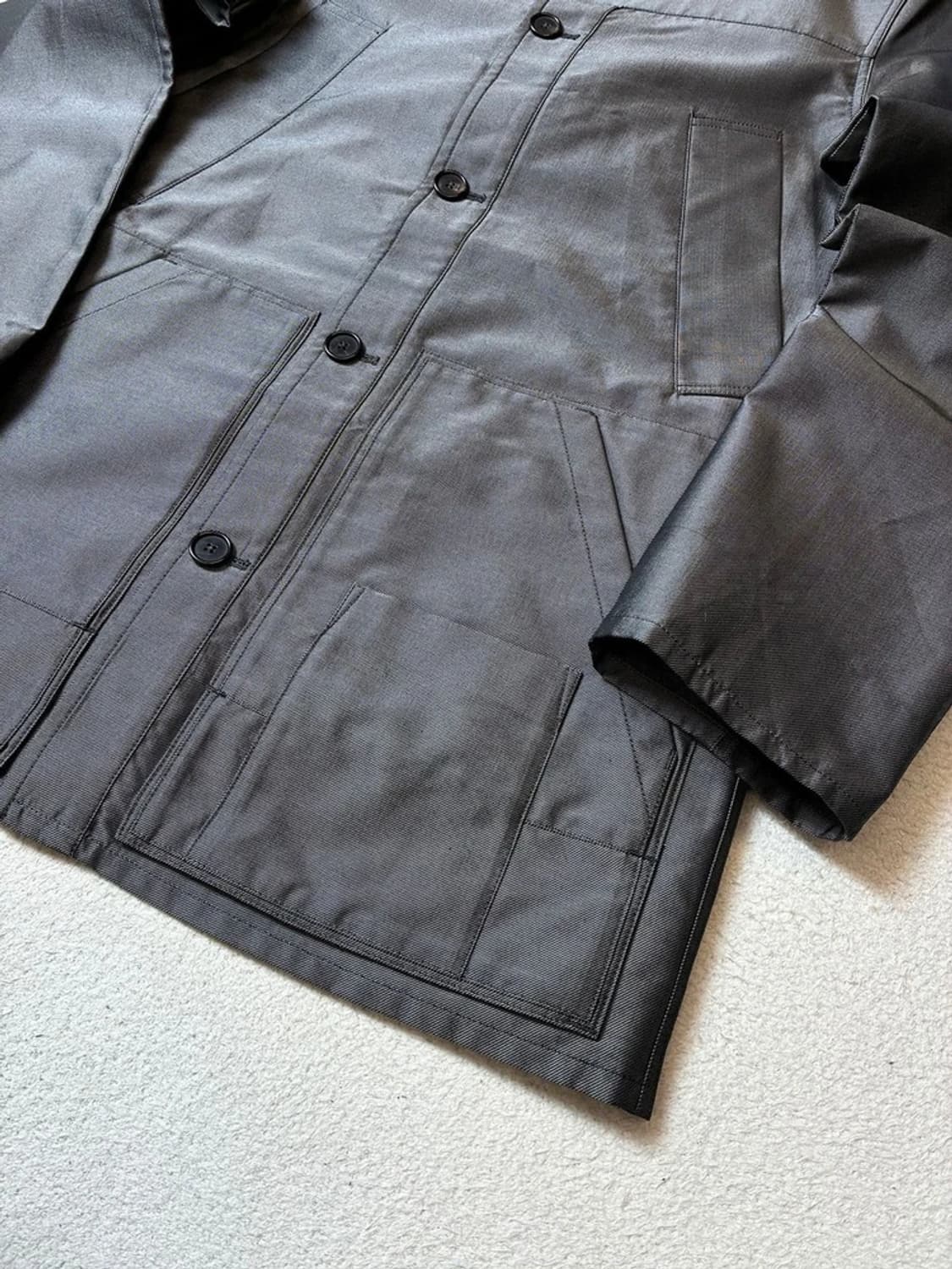 질샌더 00's 메탈릭 후디 미니멀 자켓 PN7540 상품이미지4