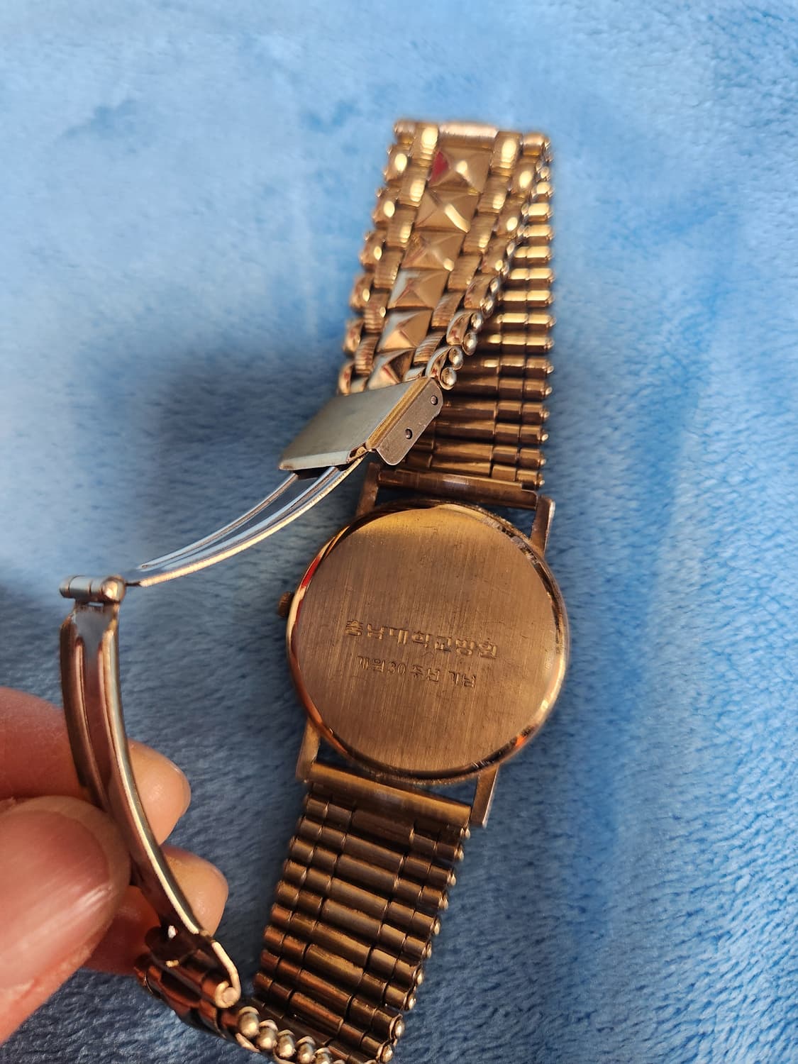 빈티지 금색 메탈 시계 기념시계 상품이미지2