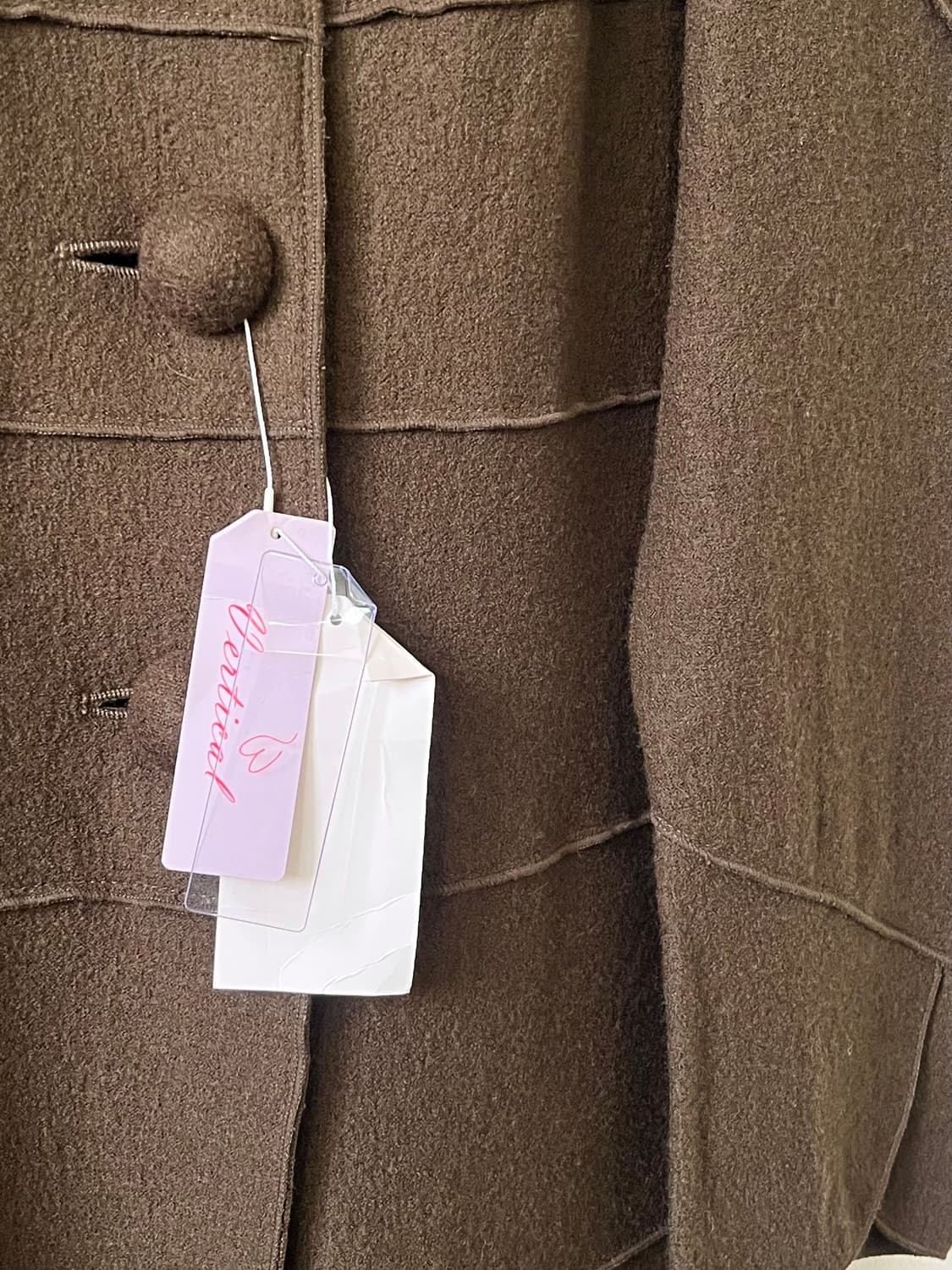 Vertical 풀 카라 올리브 롱 코트 상품이미지10