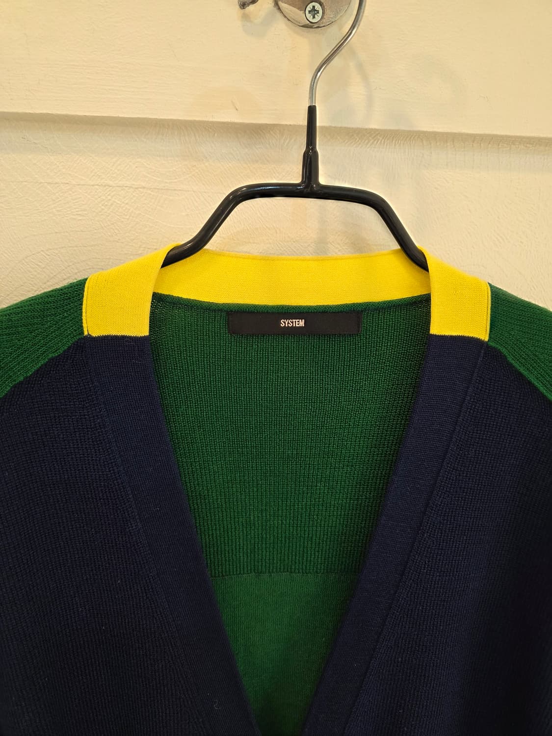 SYSTEM 시스템 배색 가디건 상품이미지1