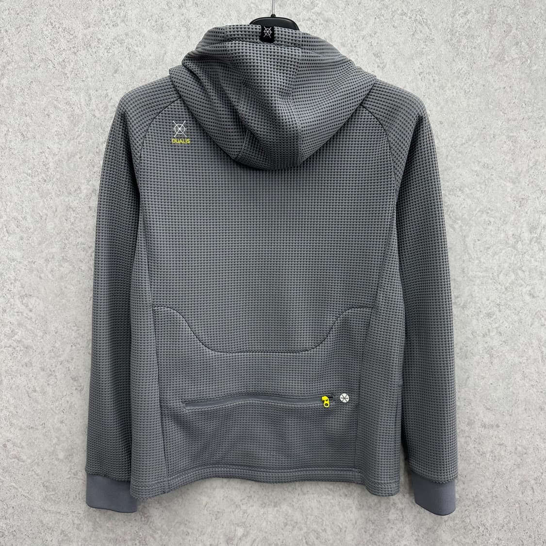 90 데상트 남자 와플 패턴 후드집업 상품이미지2