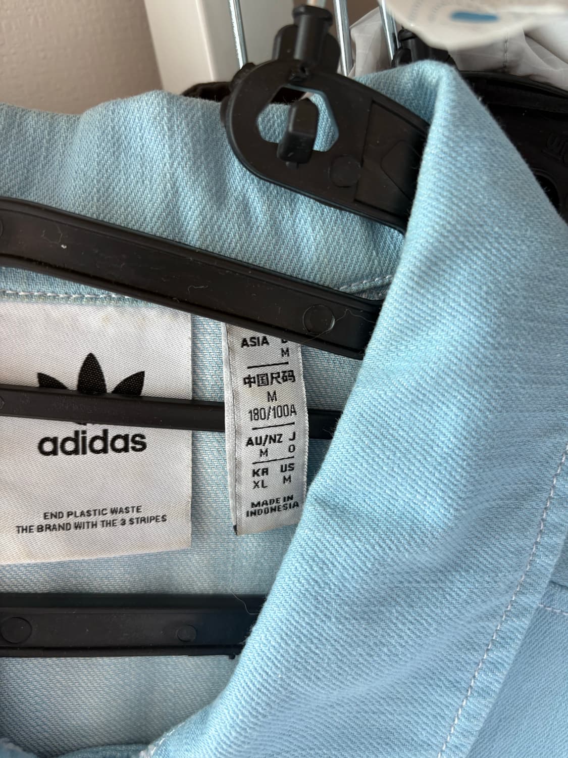 아디다스 데님 트랙 자켓 소라 상품이미지4