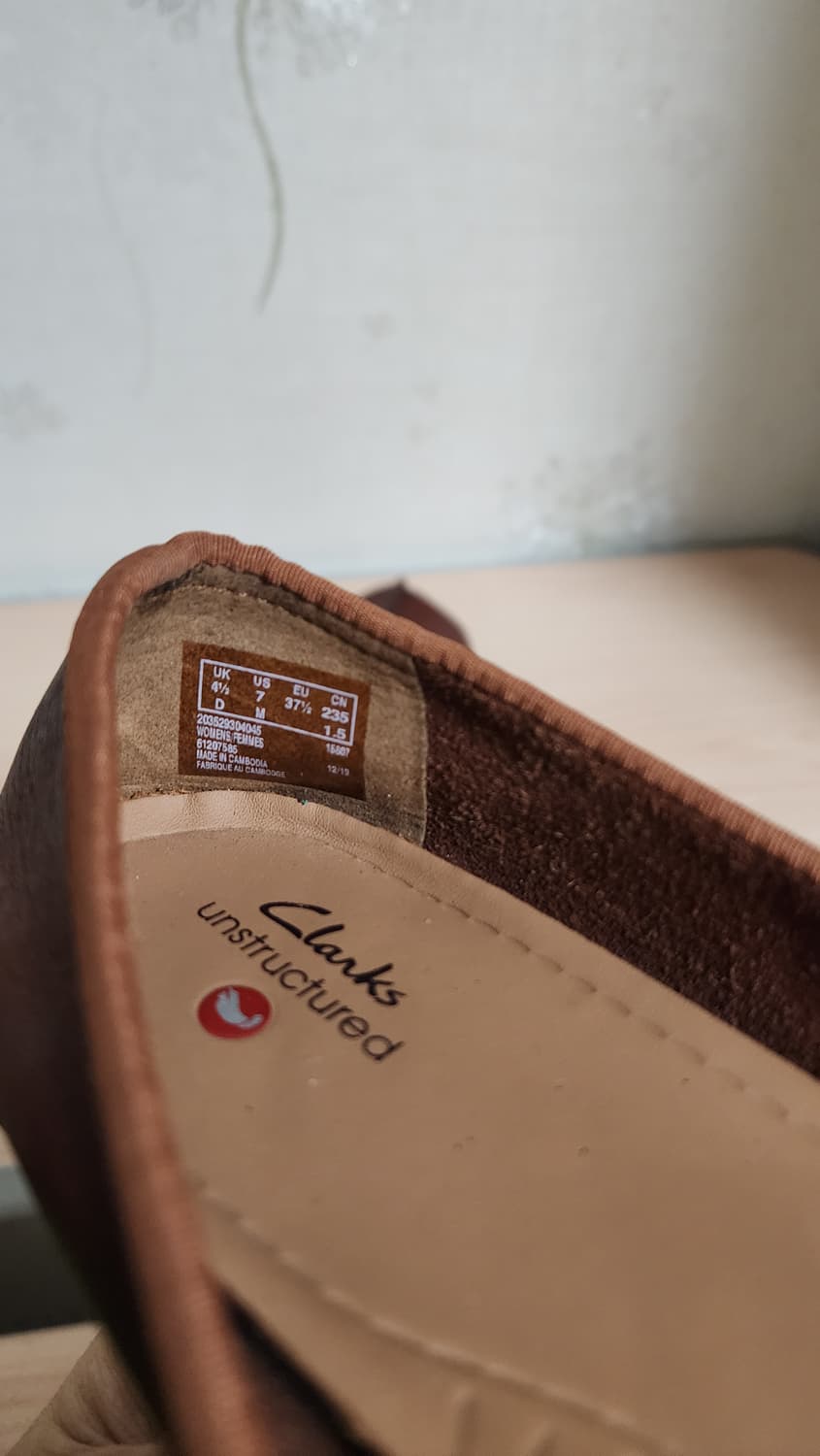 클락스(Clarks) 브라운 가죽 발레리나 플랫슈즈 상품이미지7