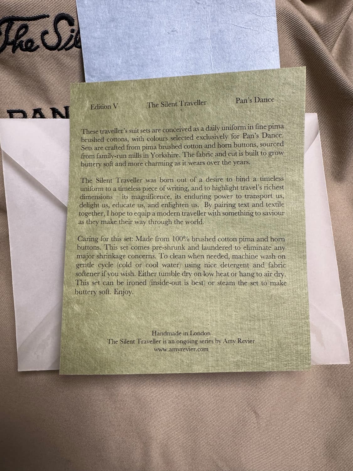 The Silent Traveller(Amy Revier) x 팬스댄스 상품이미지8