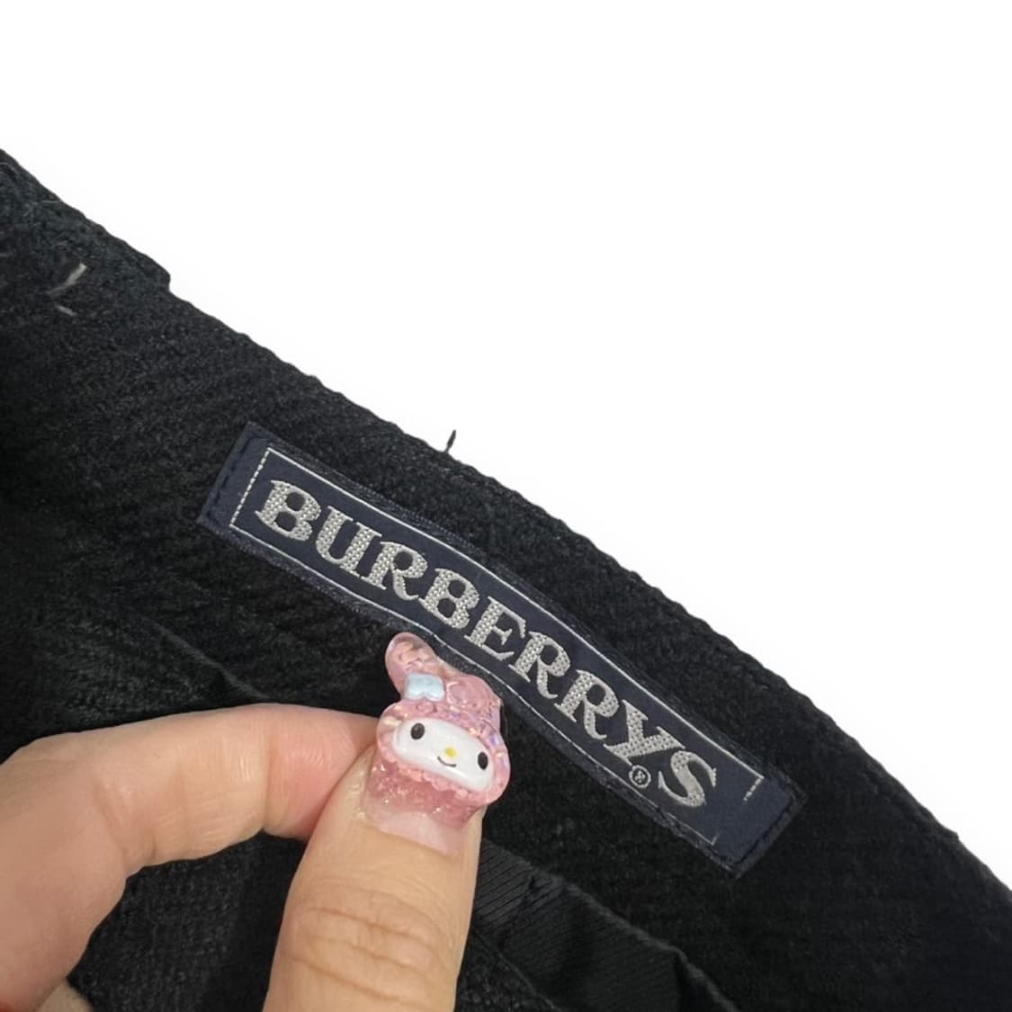 버버리 블랙 클래식 모직 스커트 상품이미지4