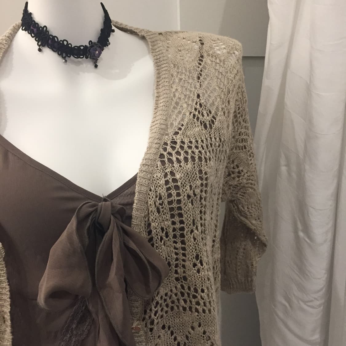 earth music&eclolgy 모리걸 페어리 그런지 가디건 상품이미지3