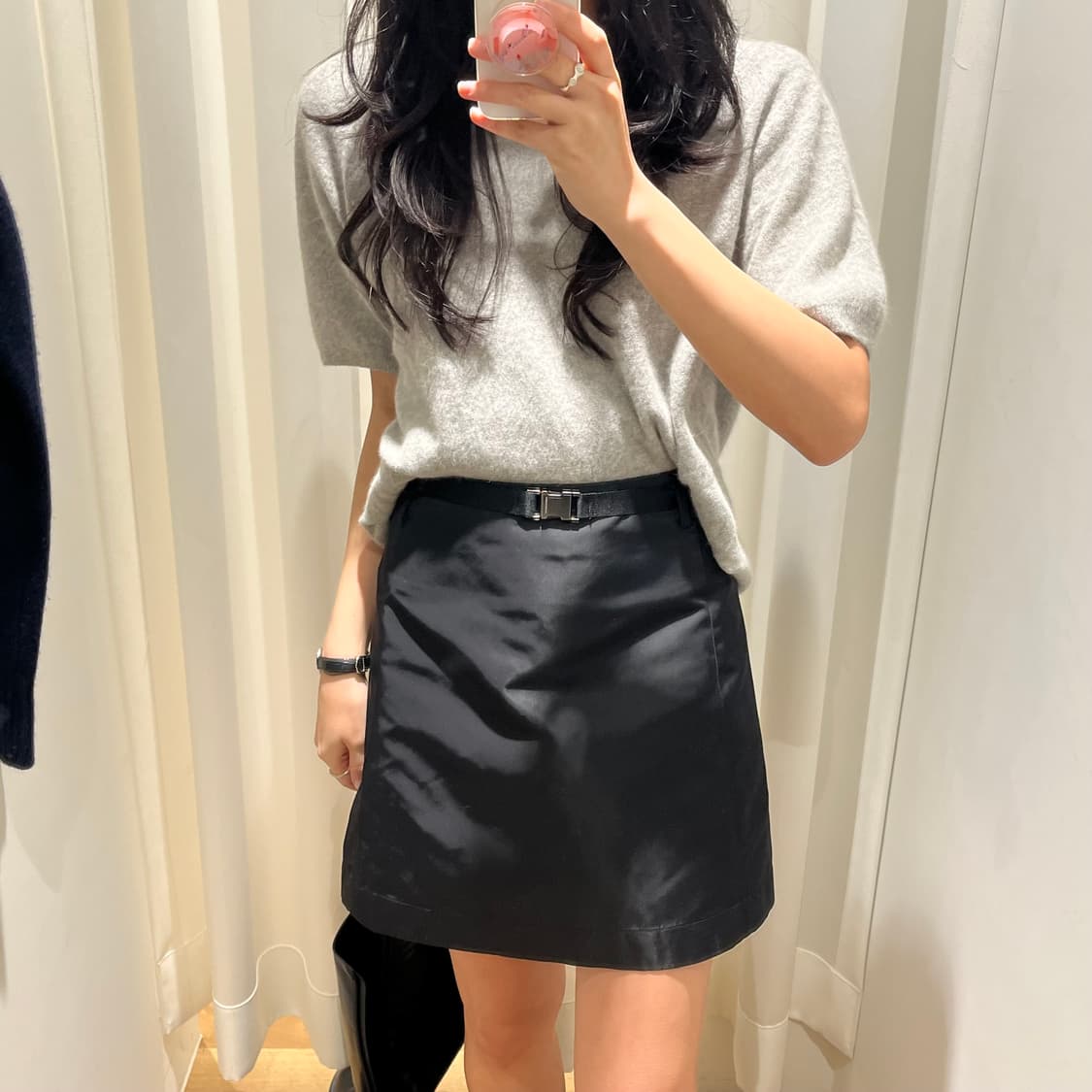 Le17septembre clip closure 벨트 미니스커트 상품이미지3