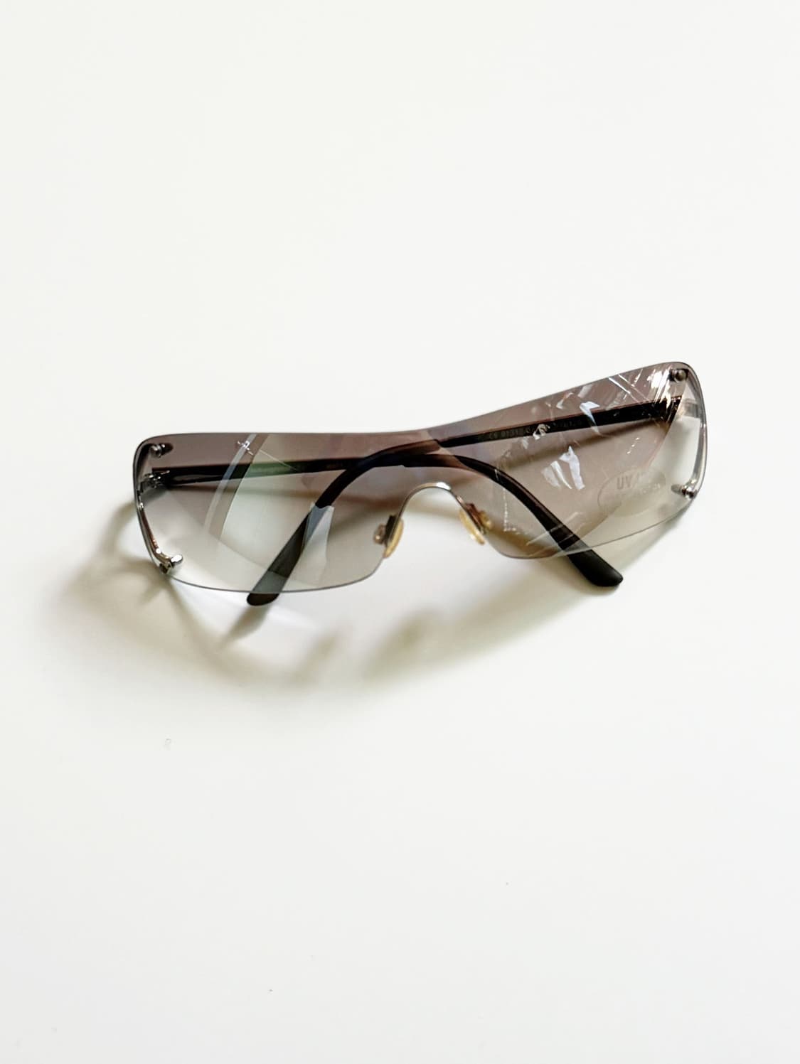 90s INKOGNITO 무테 스퀘어 쉴드 고글 빈티지 선글라스 상품이미지2