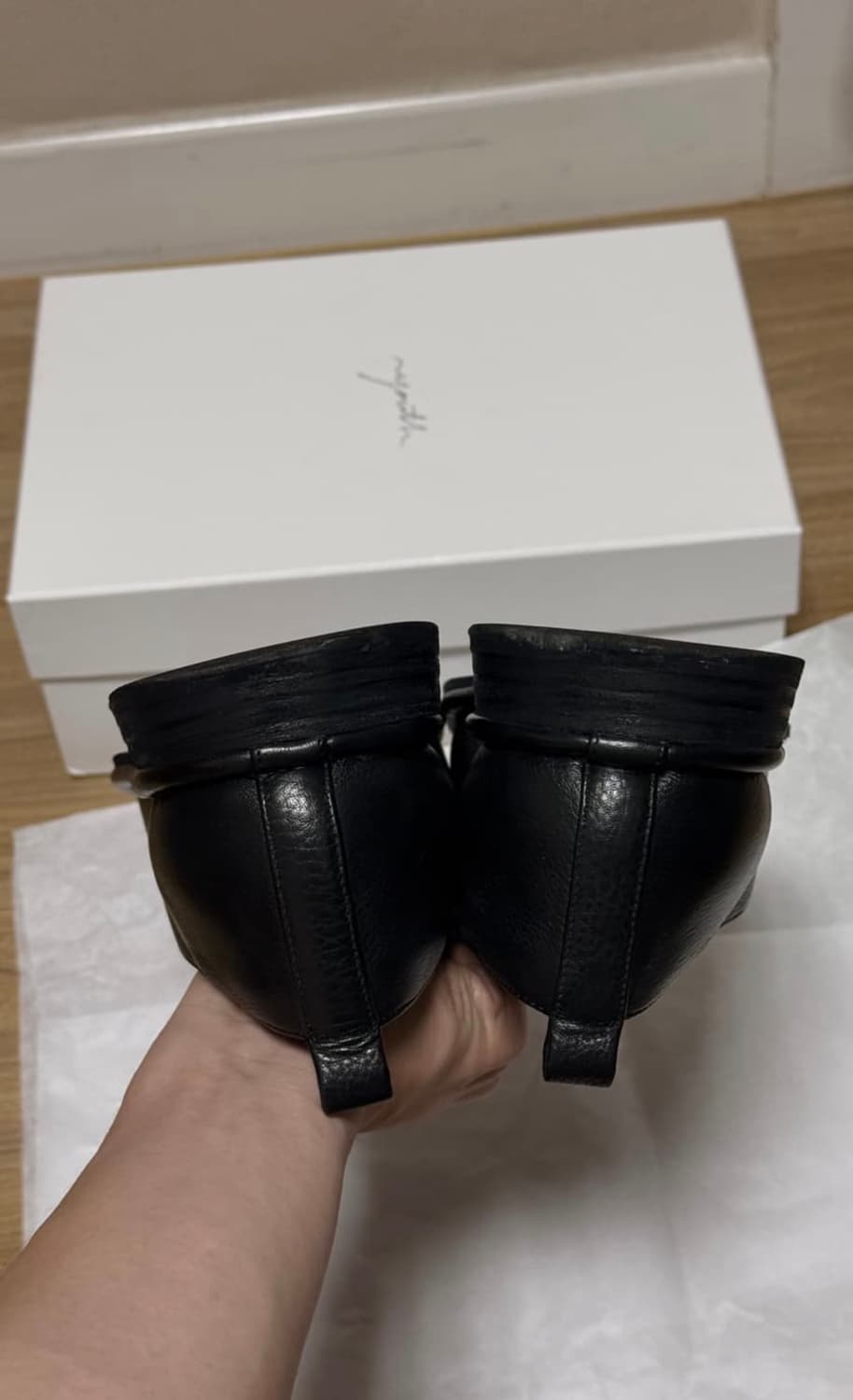 유스 스퀘어 토 로퍼 43 사이즈 상품이미지5