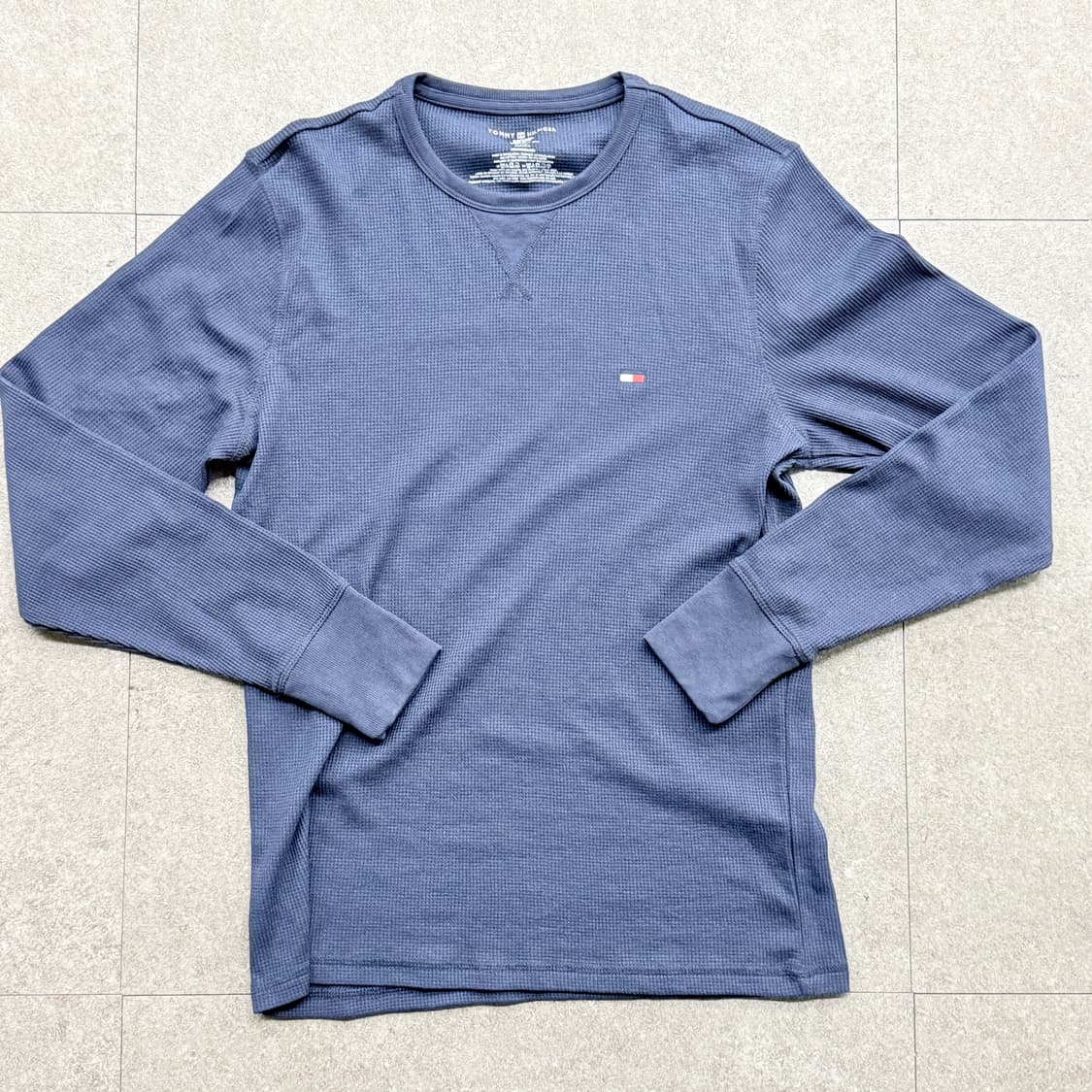 타미힐피거 와플 롱 슬리브 티셔츠(네이비)  상품이미지3