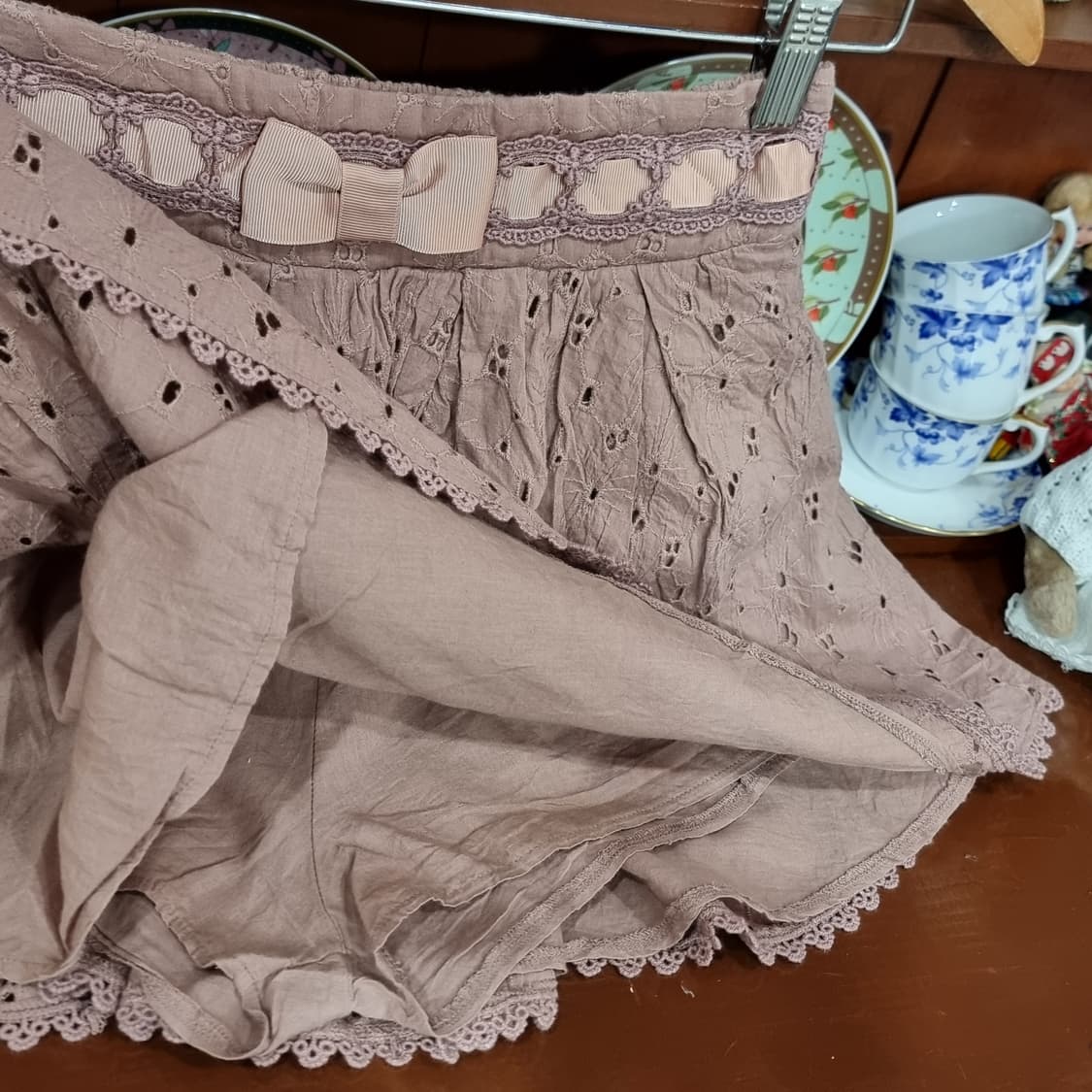 Liz Lisa 리즈리사 라벨 레이스 펀칭 스커트 상품이미지6