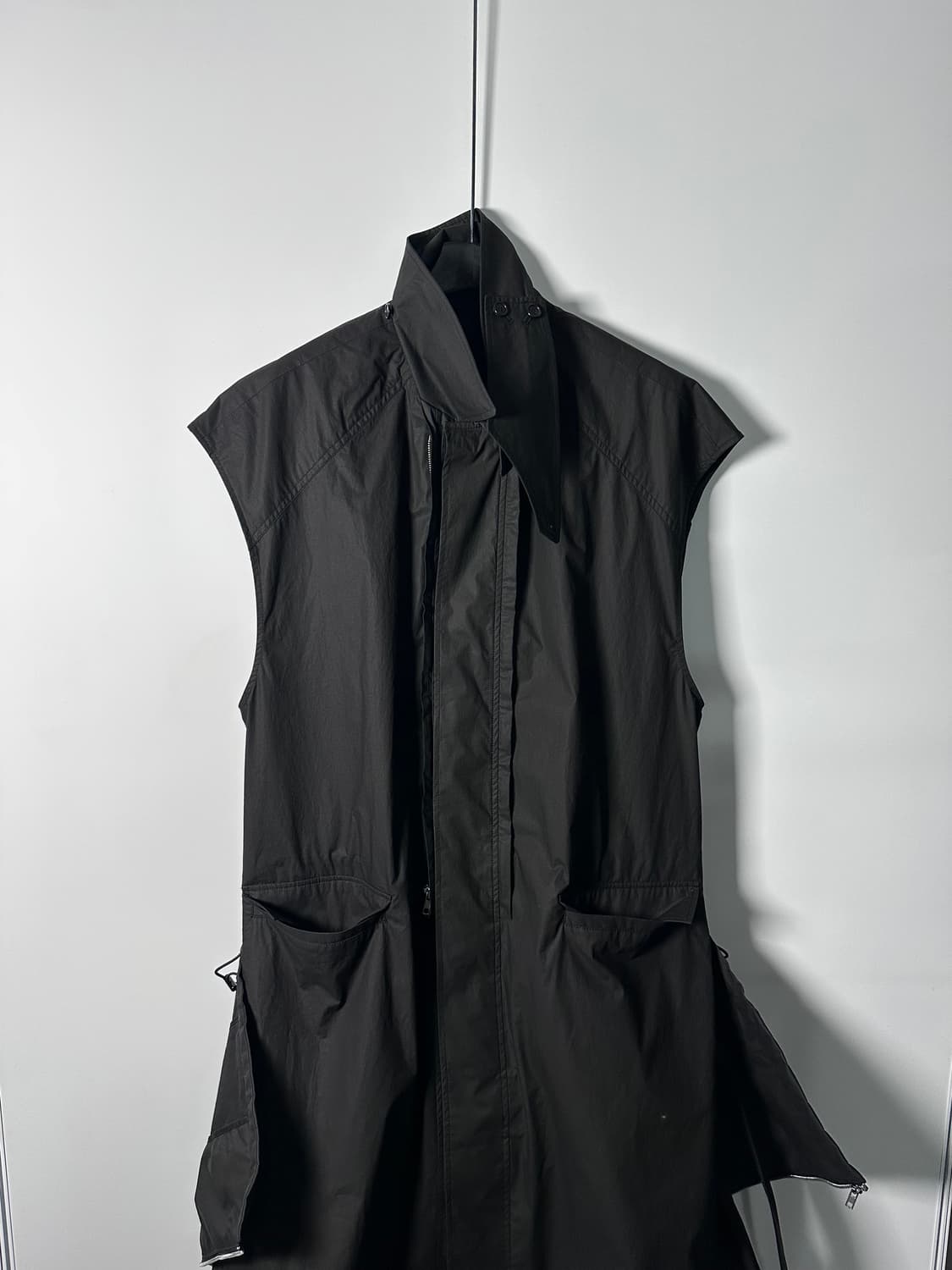 준지 블랙 탈부착 후디 트렌치코트  (on.449)  상품이미지6