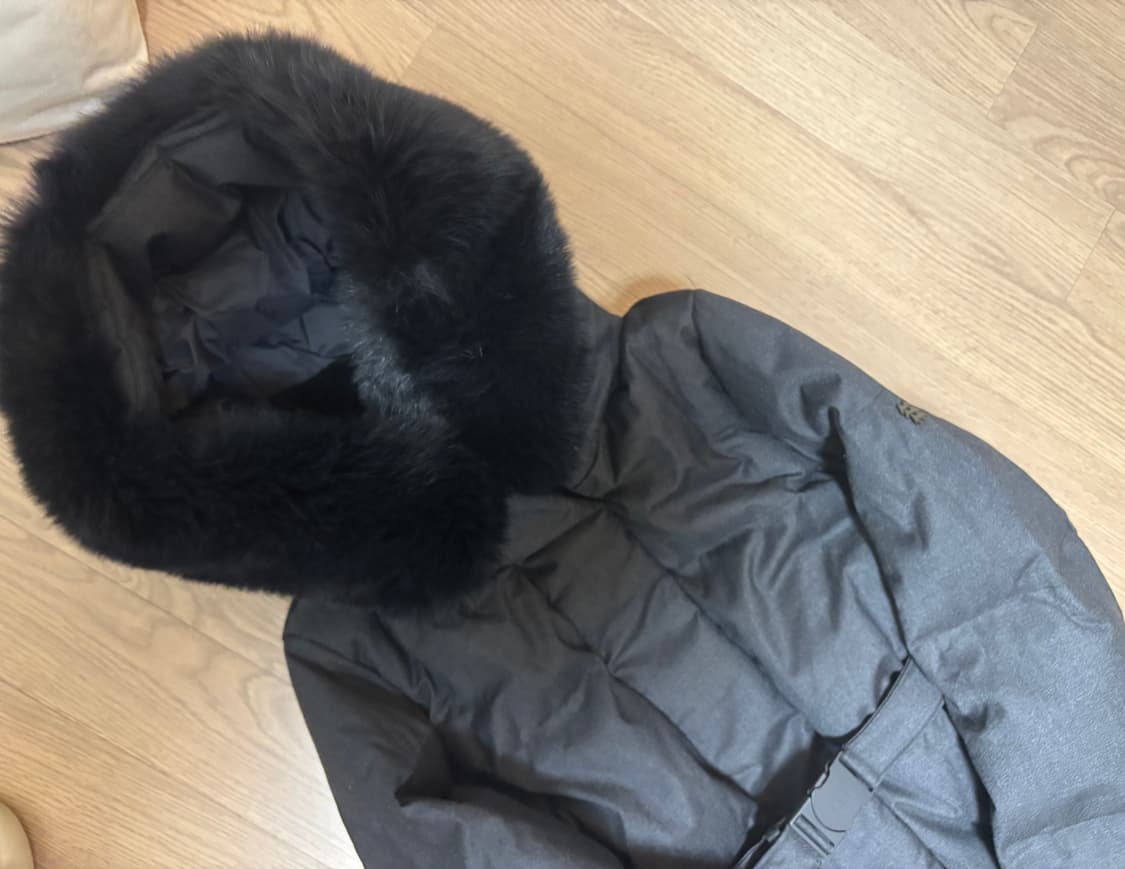 미착용 코오롱 프리미엄 울 스노우문 90 벨트 롱패딩 안타티카 상품이미지2