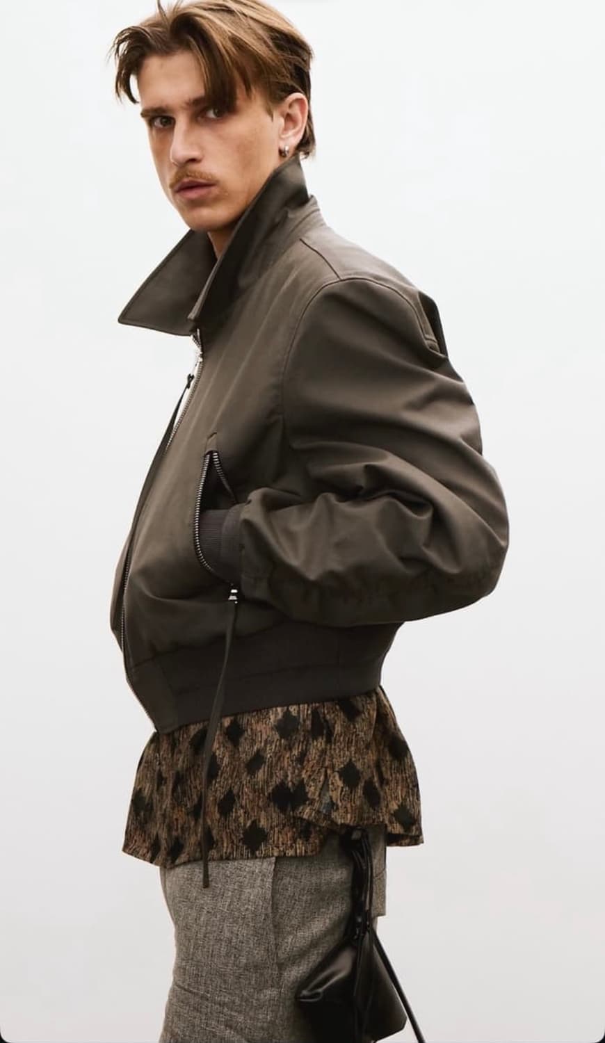 25 ss 렉토 팀 봄버 자켓 그레이 상품이미지3