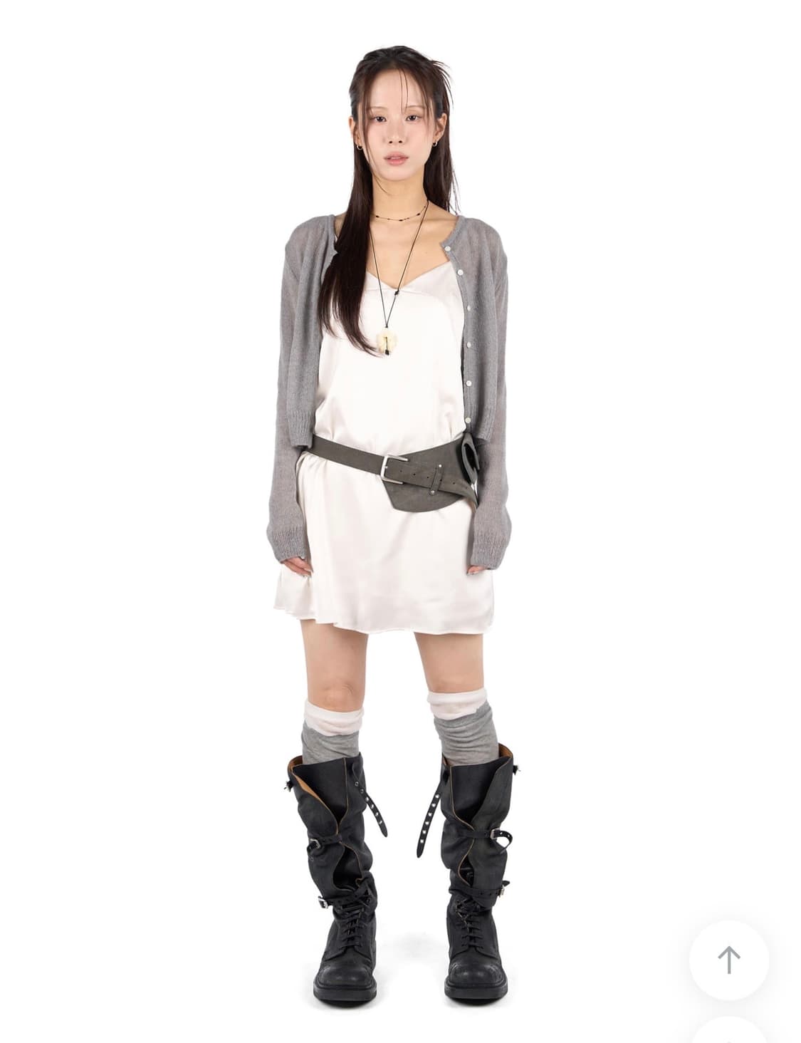 릿킴 SATIN FLARE MINI DRESS 상품이미지1