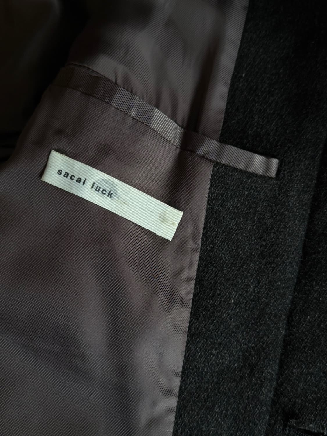 Sacai 사카이 커버트울 코트 100 상품이미지7