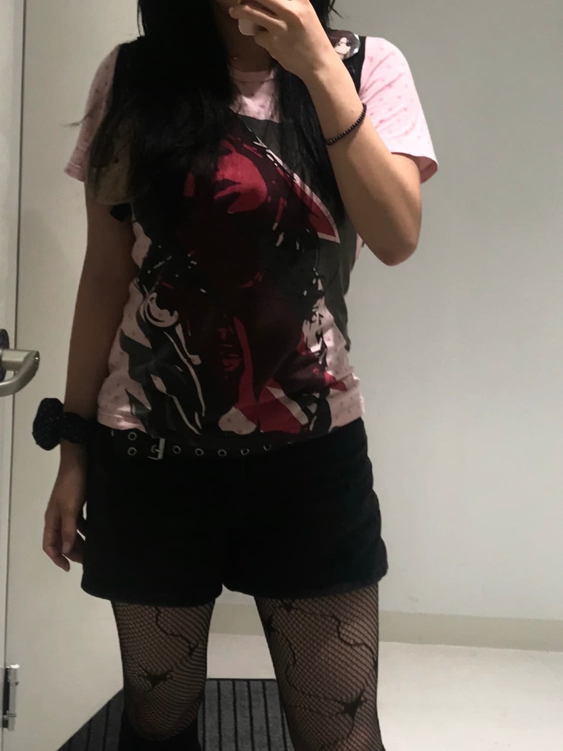 히스테릭글래머 히스걸 스타 반팔티 핑크 상품이미지2