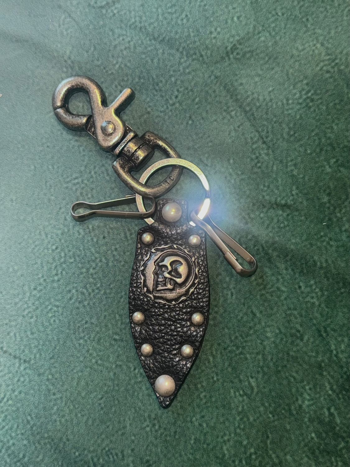 아캄 aakam 레더 해골키링 상품이미지1