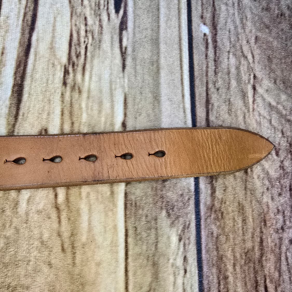 솔리드브래스(황동) 버클 새들레더 벨트 상품이미지4