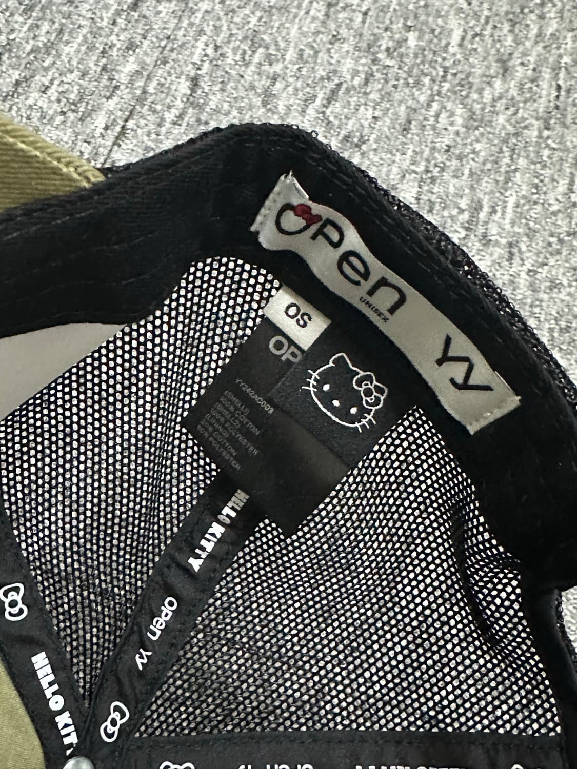 Open yy 오픈와이와이 헬로키티 볼캡 모자 상품이미지4