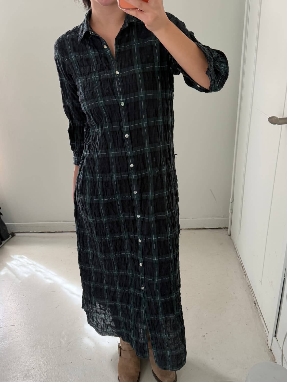 저널스탠다드 링클 맥시 롱 셔츠 원피스 상품이미지2