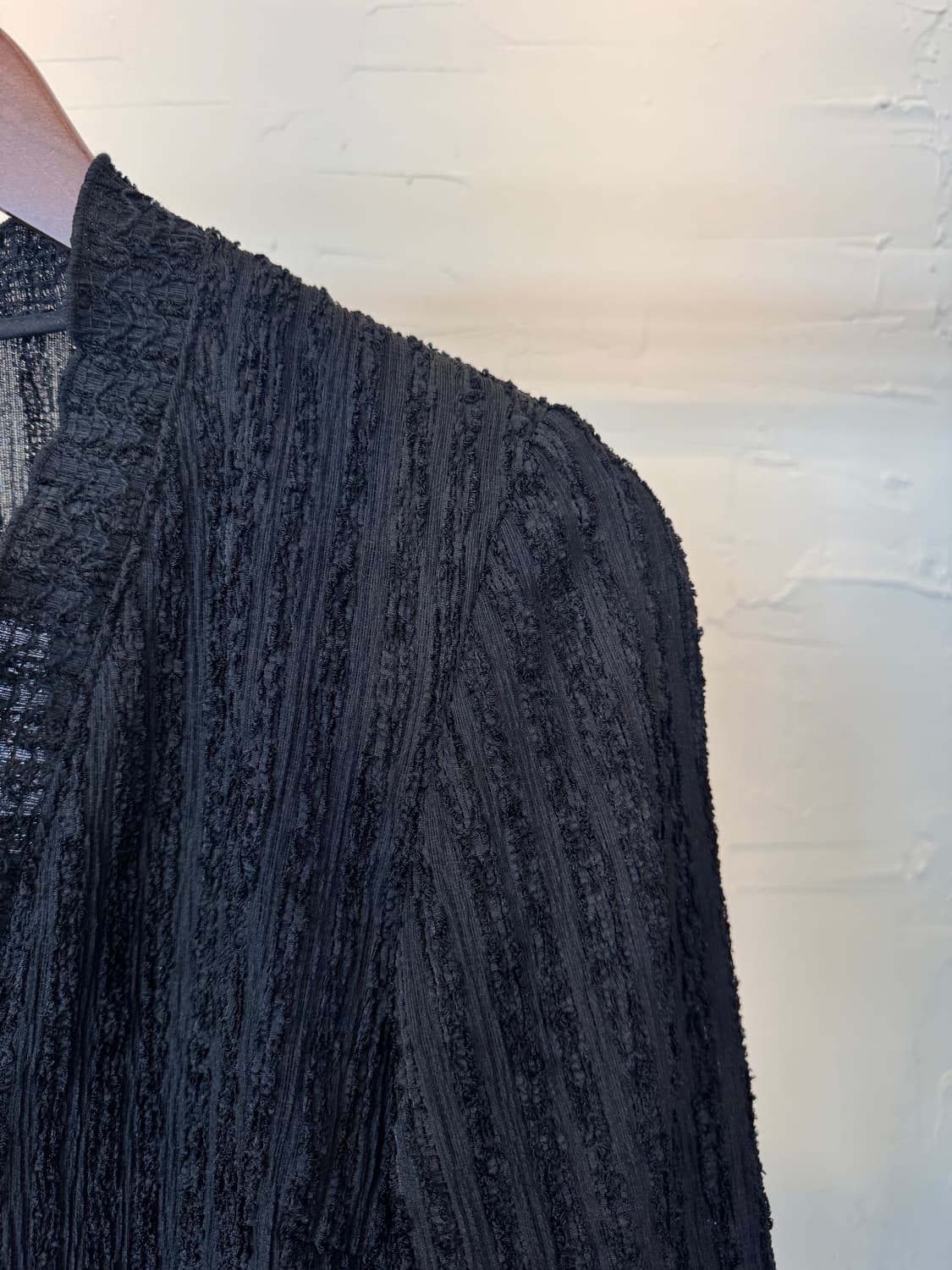 jpn vtg 블랙 셔링 자켓 상품이미지3