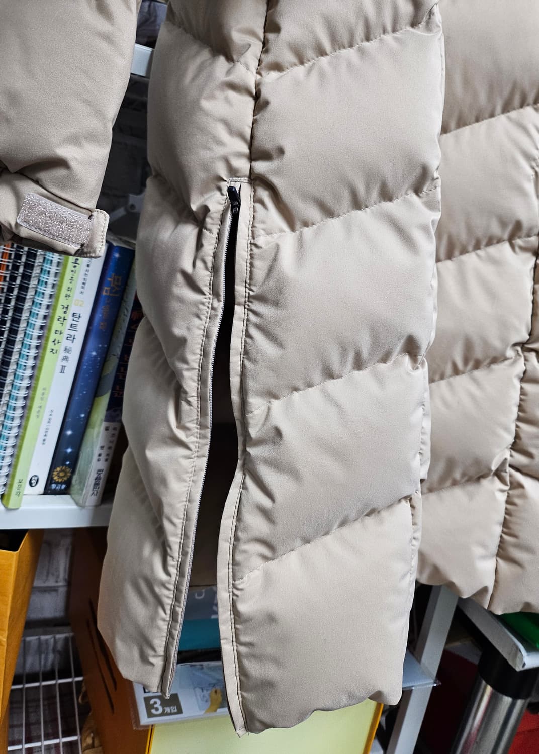 노스페이스 여성롱패딩 90 M 슈퍼에어 다운코트 AD16 상품이미지5