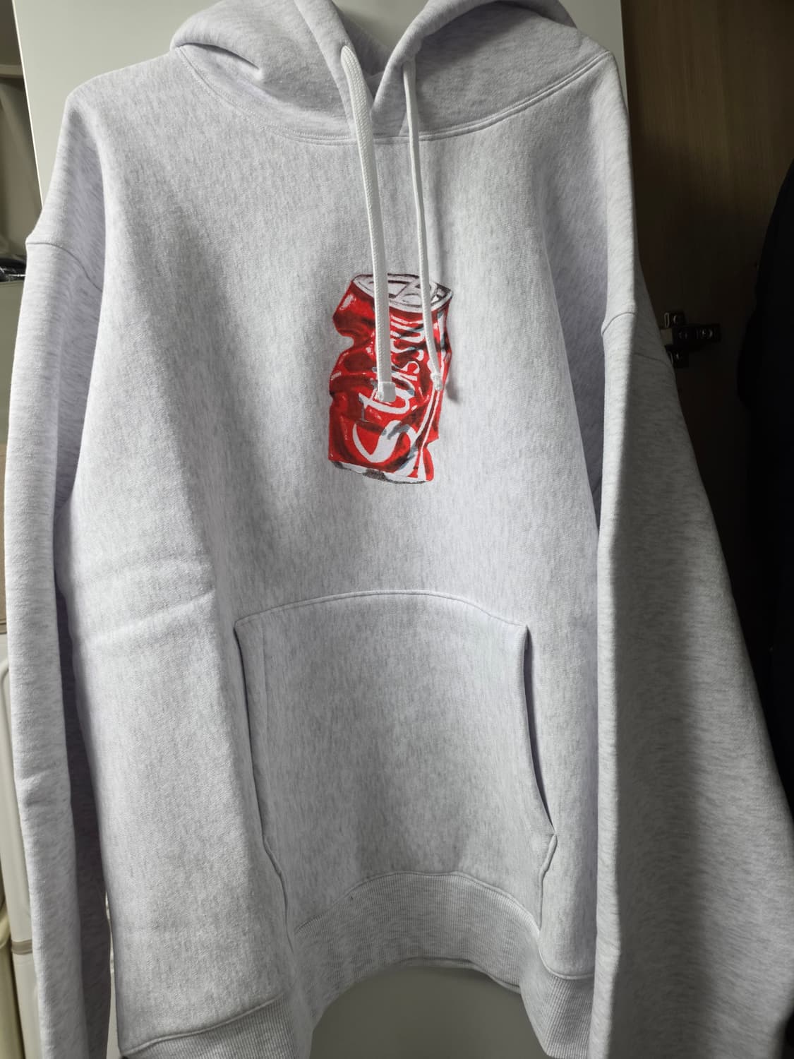 스투시 소다 캔 후드티 애쉬 헤더 상품이미지1