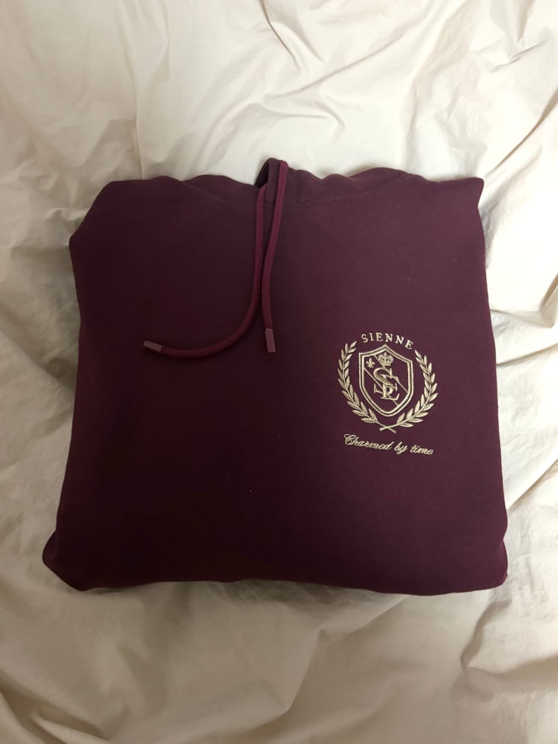 시엔느 자수 후드 티셔츠 상품이미지1