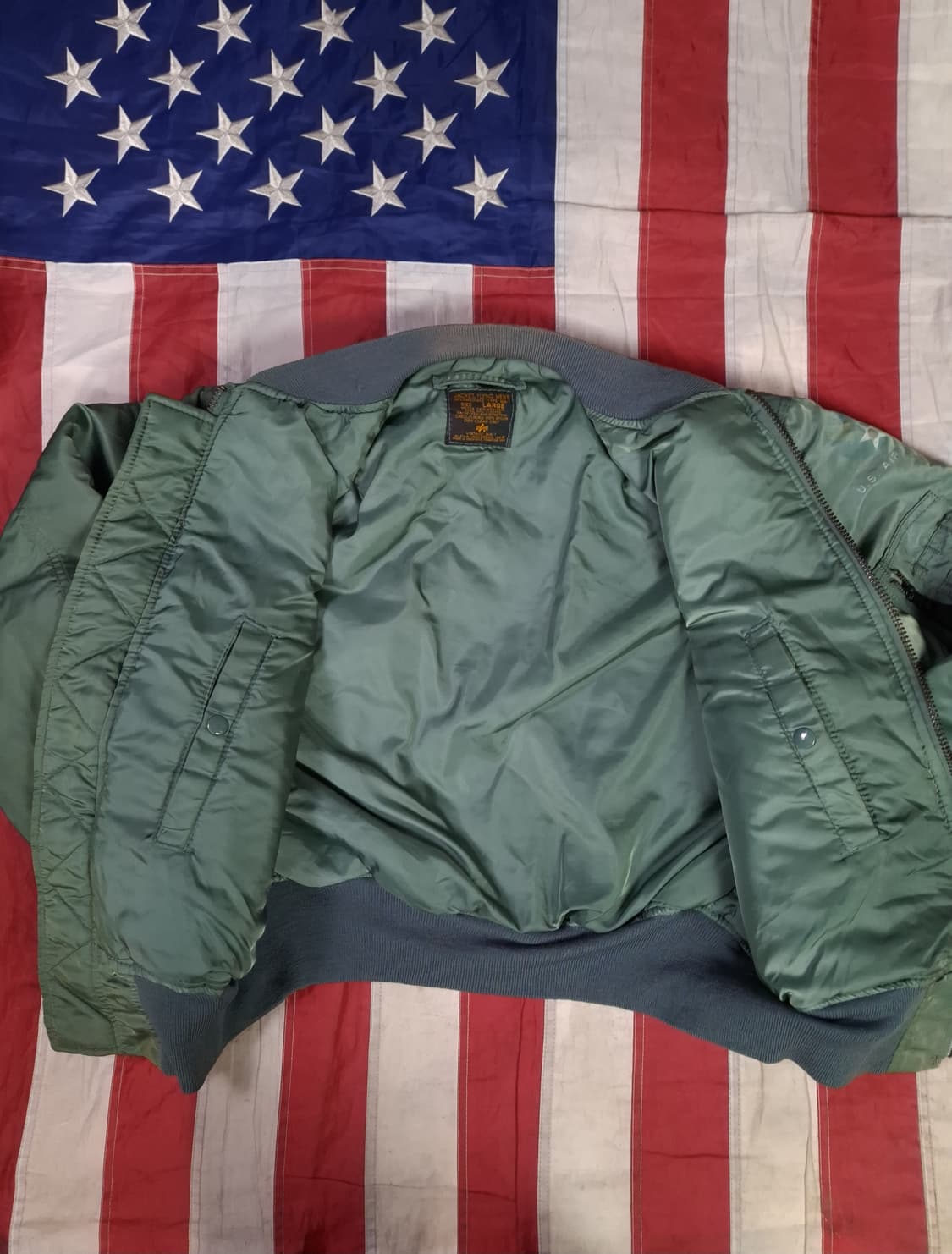 오리지날 90's 알파사 미공군 MA-1 TYPE 항공점퍼  상품이미지7