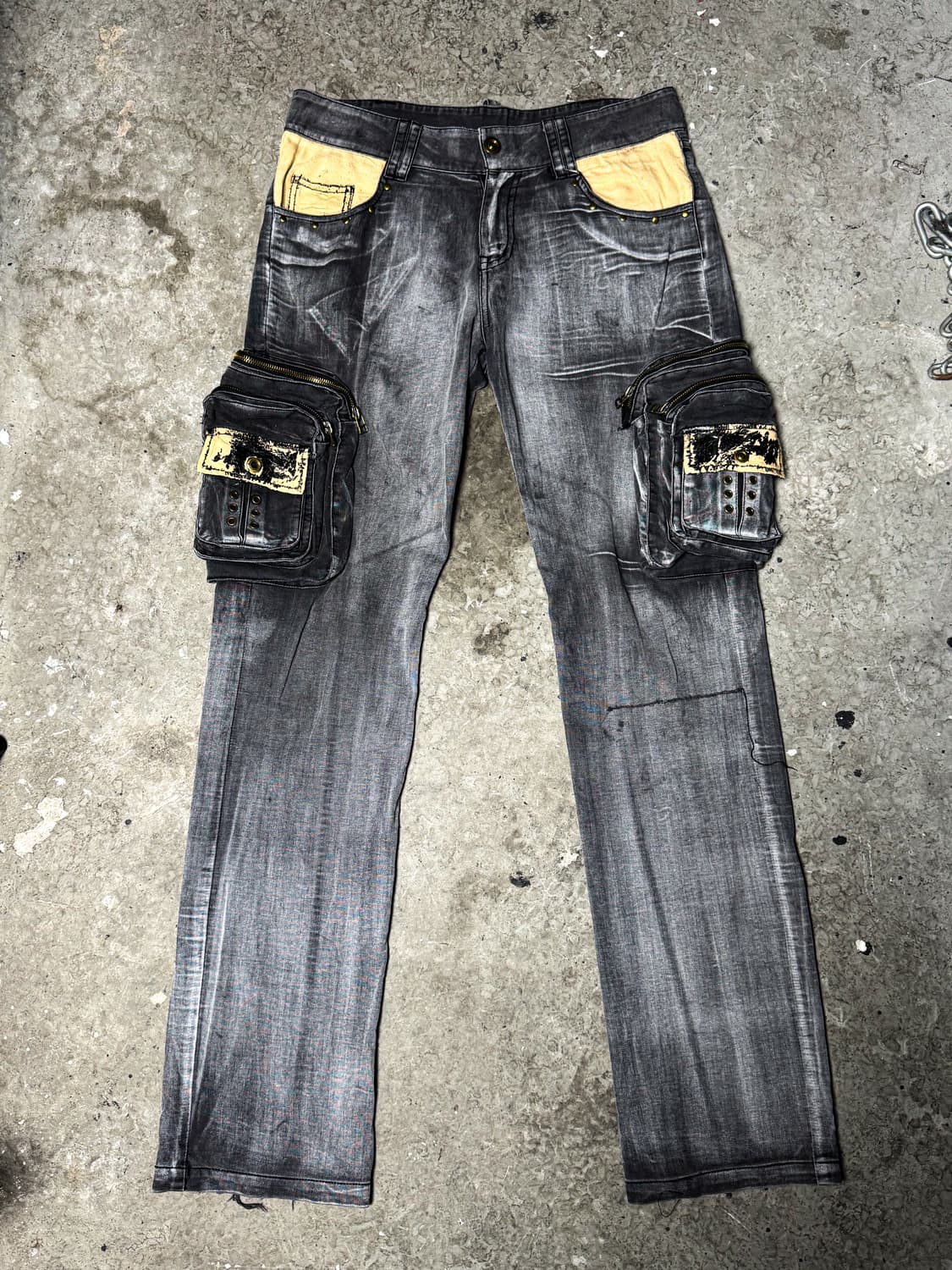 Multi Pocket Cargo Denim Pants 상품이미지7