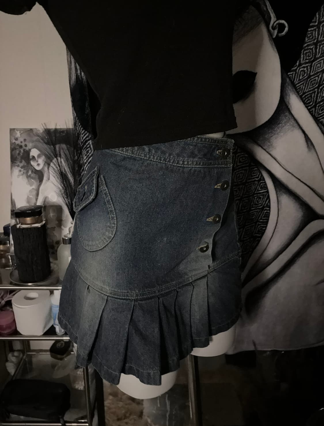 빈티지 데님 스커트 상품이미지1