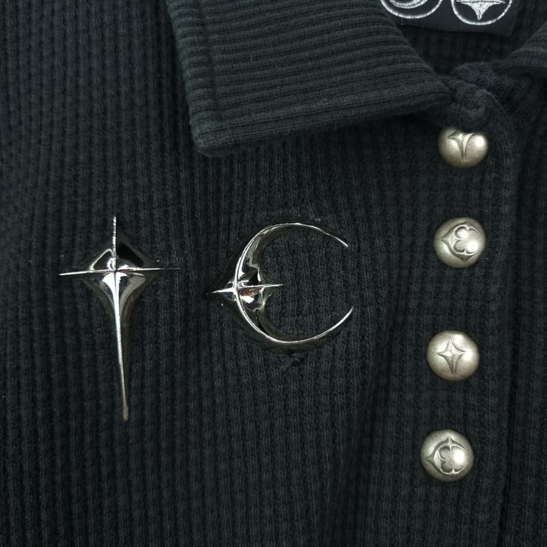 [떠그클럽] 초판 TC 로고 엠블럼 슬림핏 와플 긴팔 카라티 P01607 상품이미지7