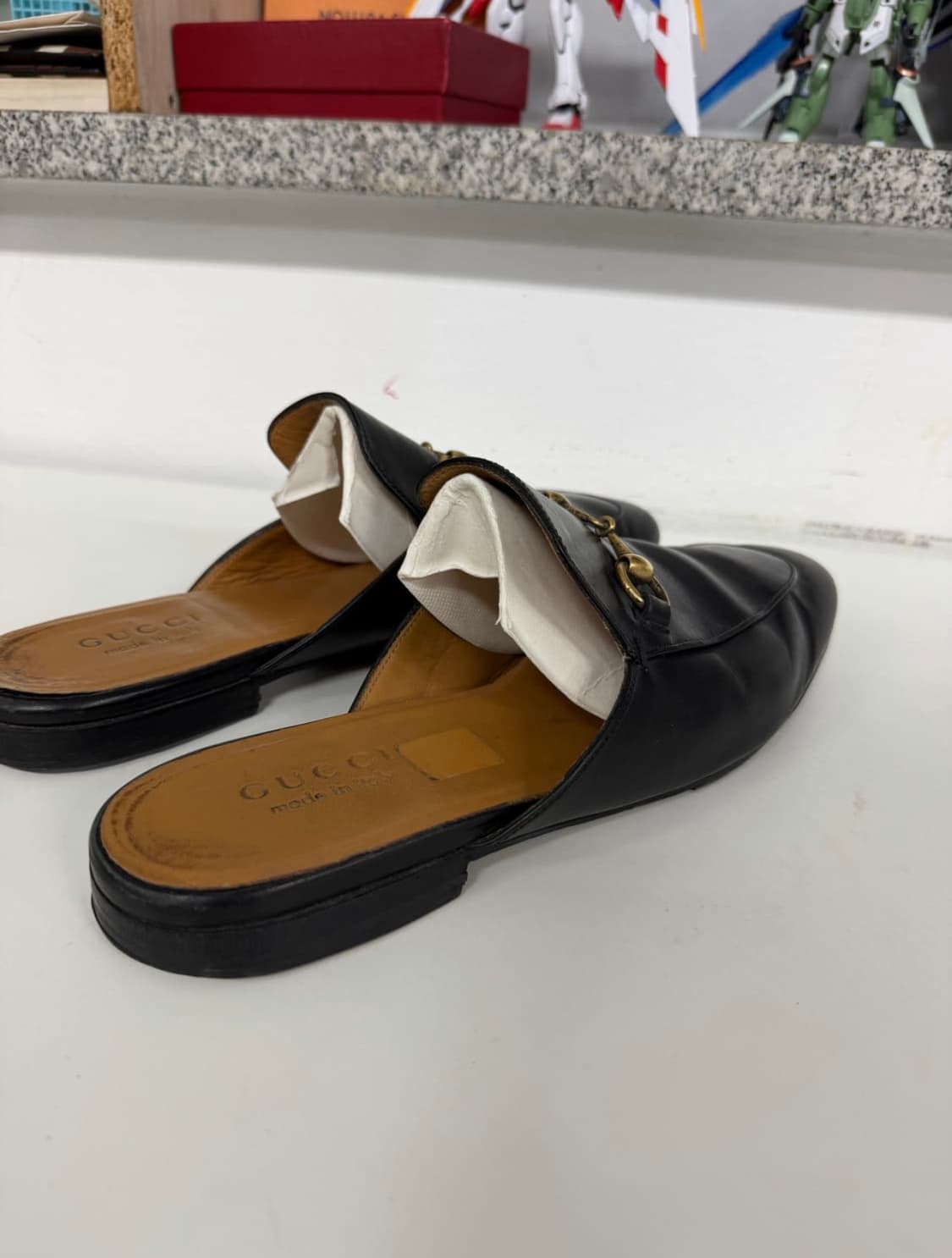 구찌 프린스타운 홀스빗 레더 뮬 슬리퍼 상품이미지2