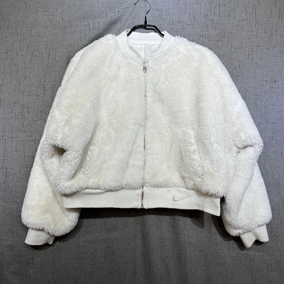 [정품] 나이키 리버서블 플리스 봄버 크롭 자켓  M 상품이미지2