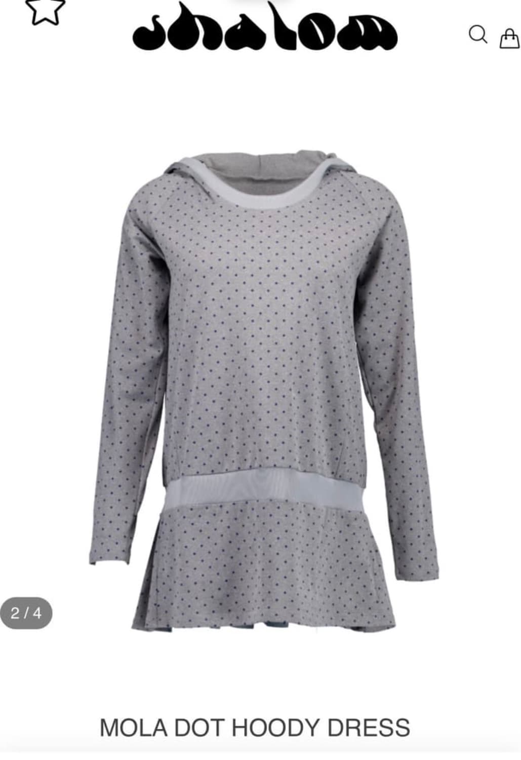 샬롬클럽 MOLA DOT HOODY DRESS  상품이미지3